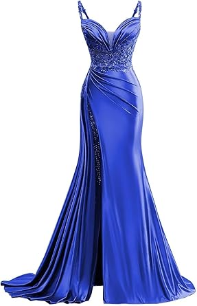 Blue Prom Wedding Dress